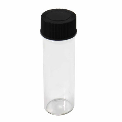 TerraX glass vial dimensions and size comparison for prospecting samples