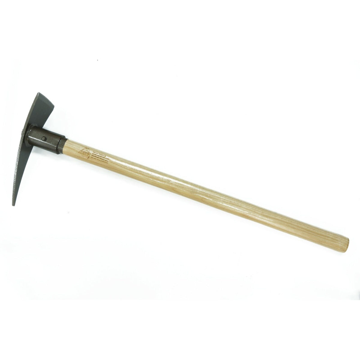Apex Pick Badger LT 30-inch prospecting pick with hickory handle and single super magnet on white background