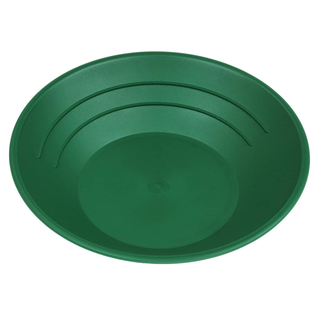 TerraX 10″ Green Plastic Gold Pans (2-Pack) with 4 oz Snifter Bottle – Essential Prospecting Kit