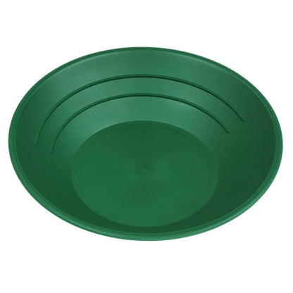 TerraX 10″ Green Plastic Gold Pans (2-Pack) with 4 oz Snifter Bottle – Essential Prospecting Kit