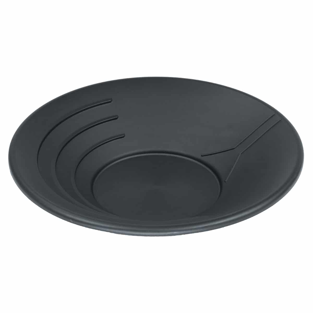 TerraX 14 inch plastic gold pan with water guide and three interior ridges