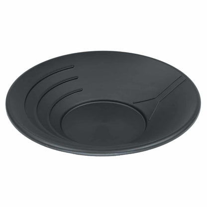 TerraX 14 inch plastic gold pan with water guide and three interior ridges