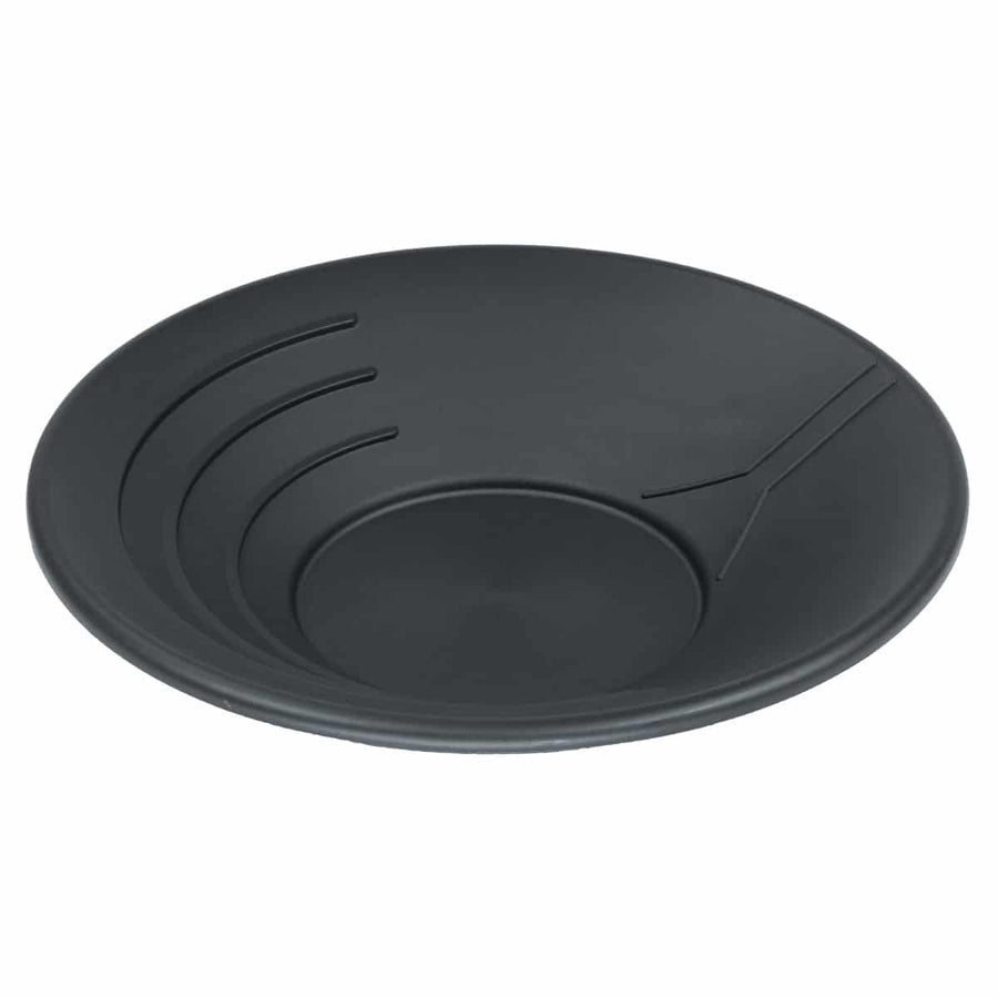 TerraX 14 inch plastic gold pan with water guide and three interior ridges