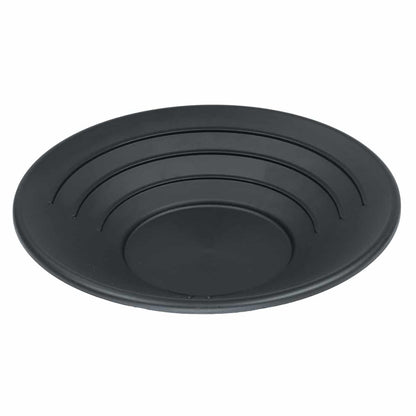 TerraX 14 inch gold pan bottom showing ridge layout and water guide channel