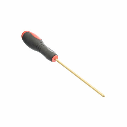 Serious Detecting 9.5-inch brass coin probe with rubber grip handle