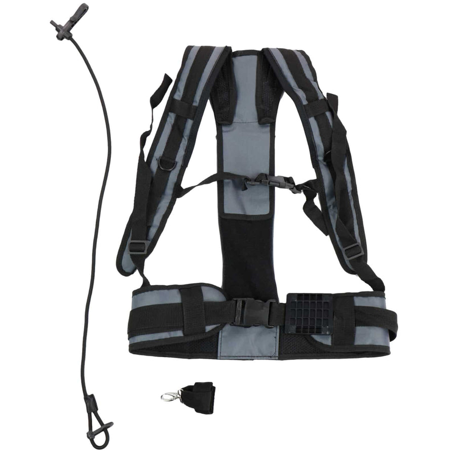 Nokta Invenio Pro metal detector with harness system and carrying accessories