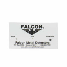 Falcon MD20 Gold Tracker Metal Detector Test Strip Card