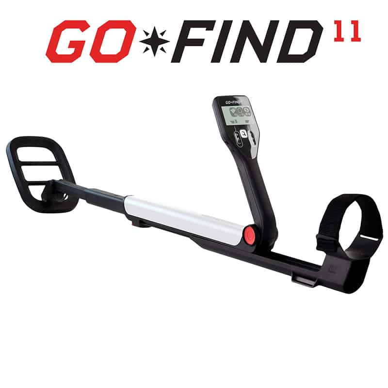 Minelab Go-Find 11 full profile with folding shaft extended