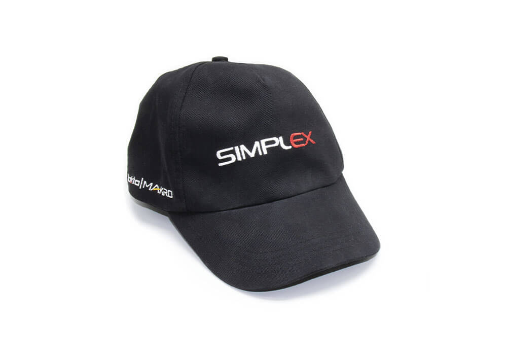 Black Nokta Simplex cap with embroidered logo displayed front view