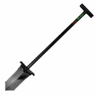 Anaconda NX-5 Tempered Steel 36" Shovel w/ Double Serrated Blade & Foot Pegs