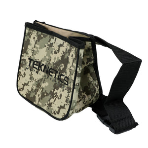 Teknetics Metal Detector Camo Finds Pouch w/ Two Large Pockets and Belt Included