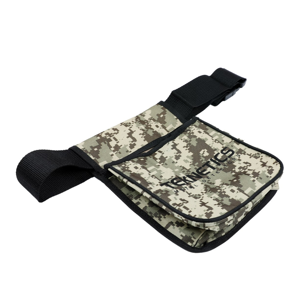 Teknetics Metal Detector Camo Finds Pouch w/ Two Large Pockets and Belt Included