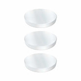 Three TerraX nickel-plated neodymium magnets showing 7/16 inch diameter size for metal detecting