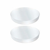 Two TerraX neodymium magnets showing 1/2 inch diameter and nickel-plated finish