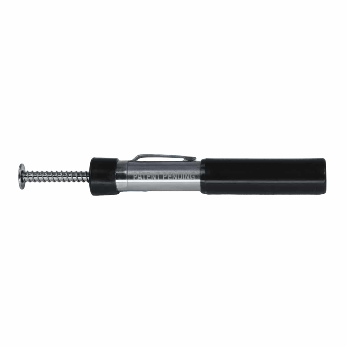 TerraX magnetic separator pen removing black sand particles from gold concentrate in prospecting pan