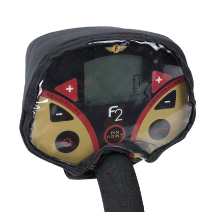Neoprene Fisher F2 protective cover displayed flat showing full coverage area