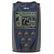 XP Deus LCD remote control with backlit display, six control buttons, and integrated speaker mounted on blue housing