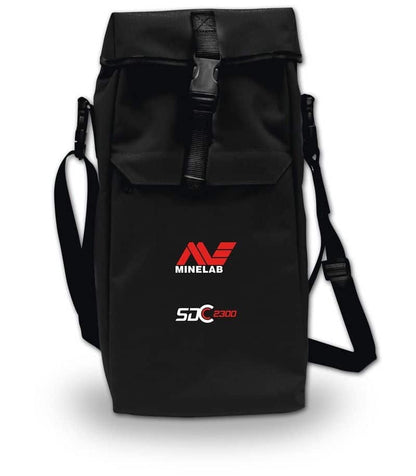 Minelab SDC 2300 metal detector carry bag black fabric construction