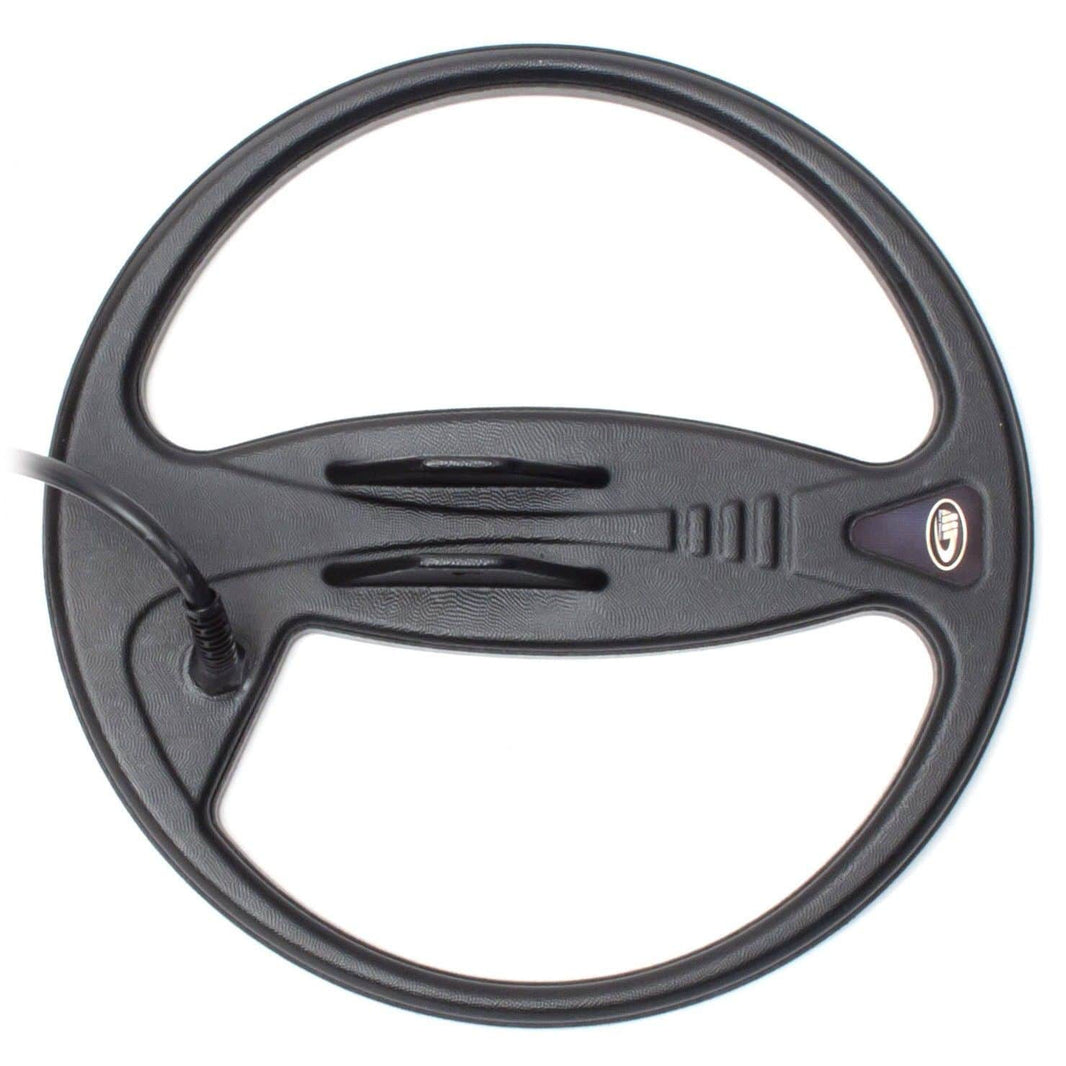 Nokta C28 search coil showing connector and cable for CF77 metal detector