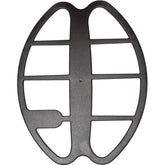 Minelab black elliptical coil cover for CTX 3030 17x13 coil shown from above