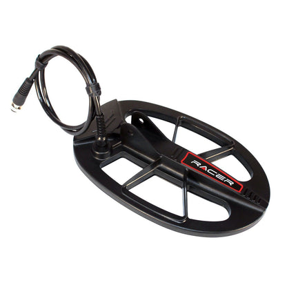 Nokta RC29 11x7 DD search coil with protective cover and mounting hardware for Racer metal detector