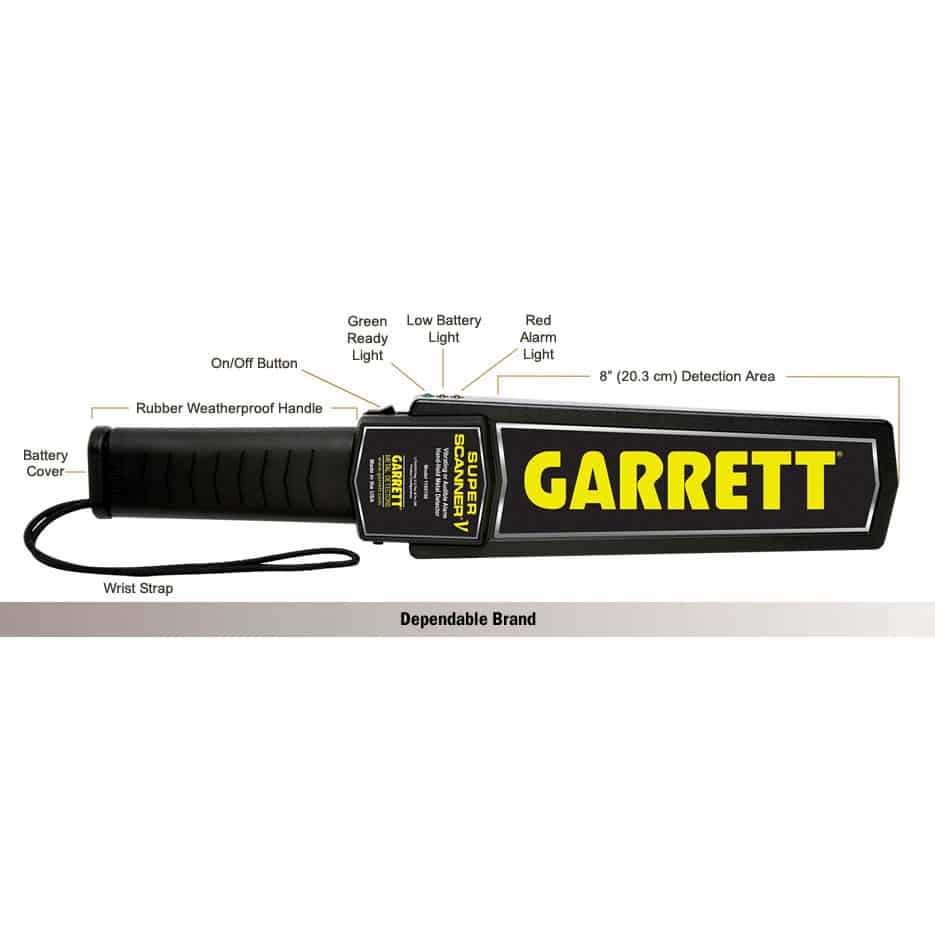 Garrett Super Scanner V Hand-Held Security Metal Detector