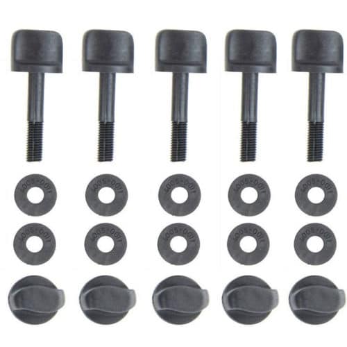 Minelab coil hardware kit showing nuts, bolts and washers for CTX 3030 detector