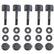 Minelab coil hardware kit showing nuts, bolts and washers for CTX 3030 detector