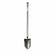 Lesche Sampson Pro-Series shovel with ball-handle and serrated edge blade, 31-inch aircraft-grade steel construction