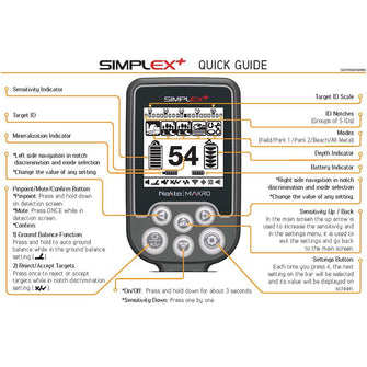Nokta Simplex+ Quick Guide Digital
