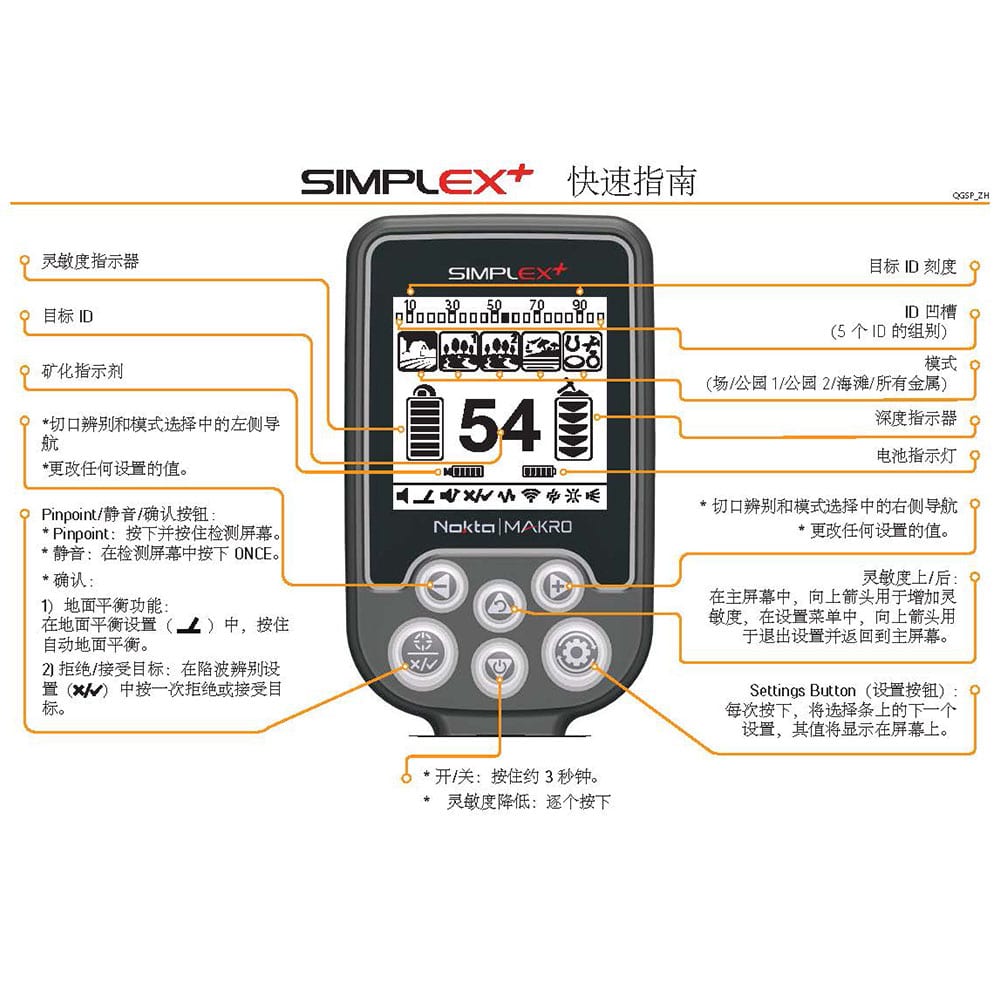 Nokta Simplex+ Quick Guide Digital