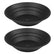10" Black Plastic Gold Pan Panning for Gold Prospecting Mining Operations 2 Pack