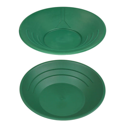 TerraX gold pan set package showing both 10 inch and 14 inch pans included