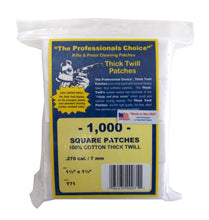 Twill Square Cleaning Patches .270 Cal. / 7mm