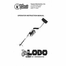 Tesoro Lobo Instruction Manual Digital