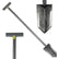 Lesche T- Handle 36" Heavy Duty Metal Detector Shovel Double Serrated Blade