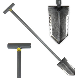 Lesche T- Handle 36" Heavy Duty Metal Detector Shovel Double Serrated Blade