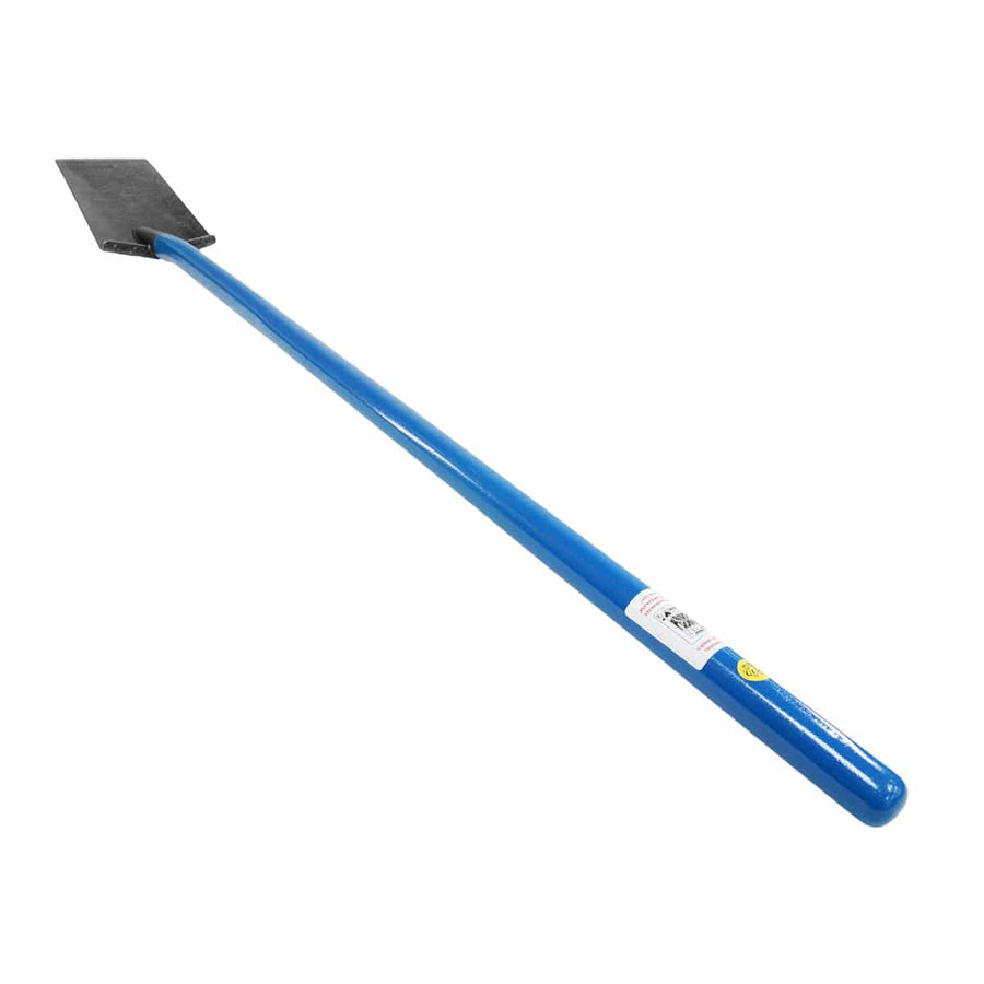 Lesche King of Spades long handle shovel laid flat showing full 63-inch length